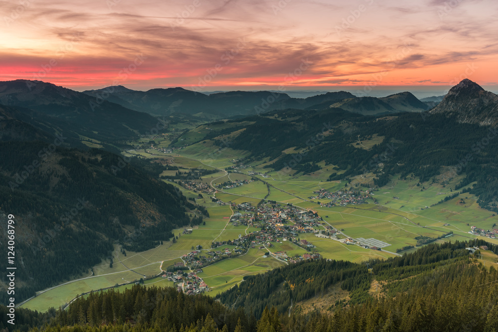 Autumn Evening in Tannheimer Valley (Tirol, Austria)