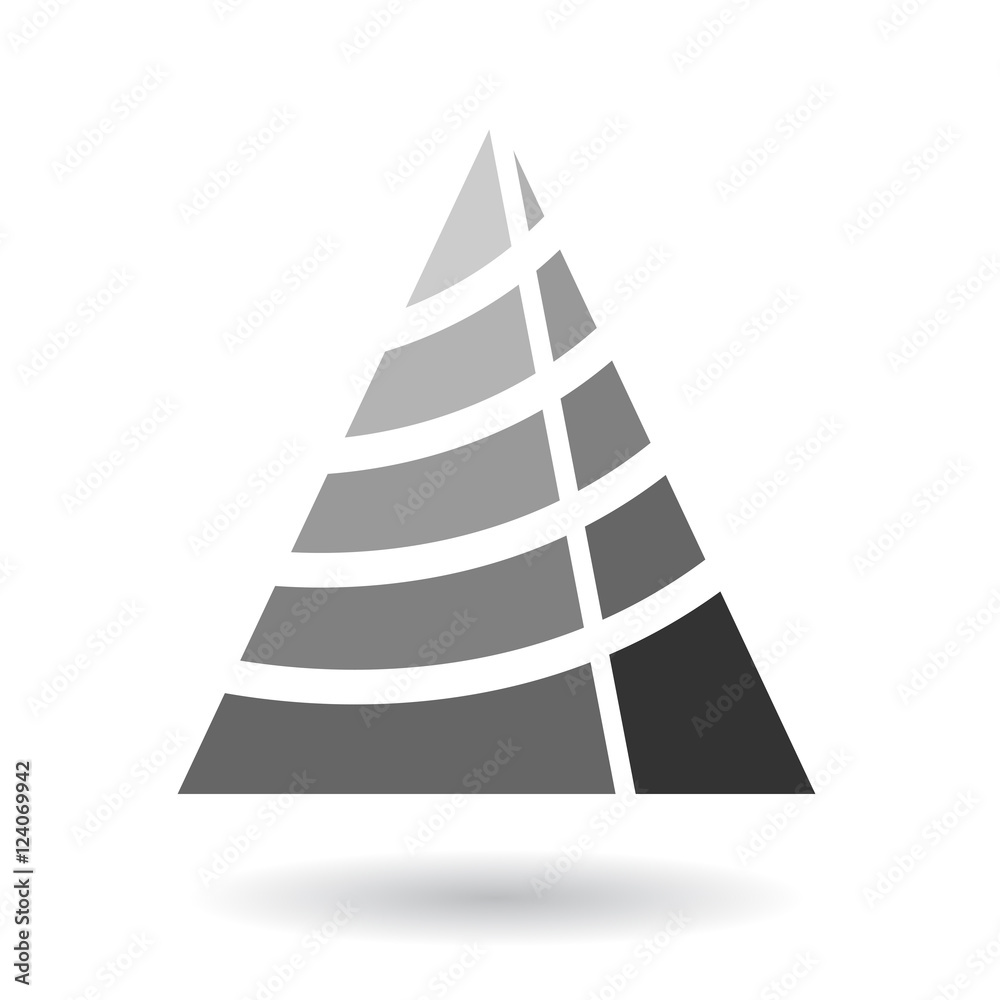 Colorful Abstract Triangle Symbol of Letter A Colorful Abstract Triangle Symbol of Letter A