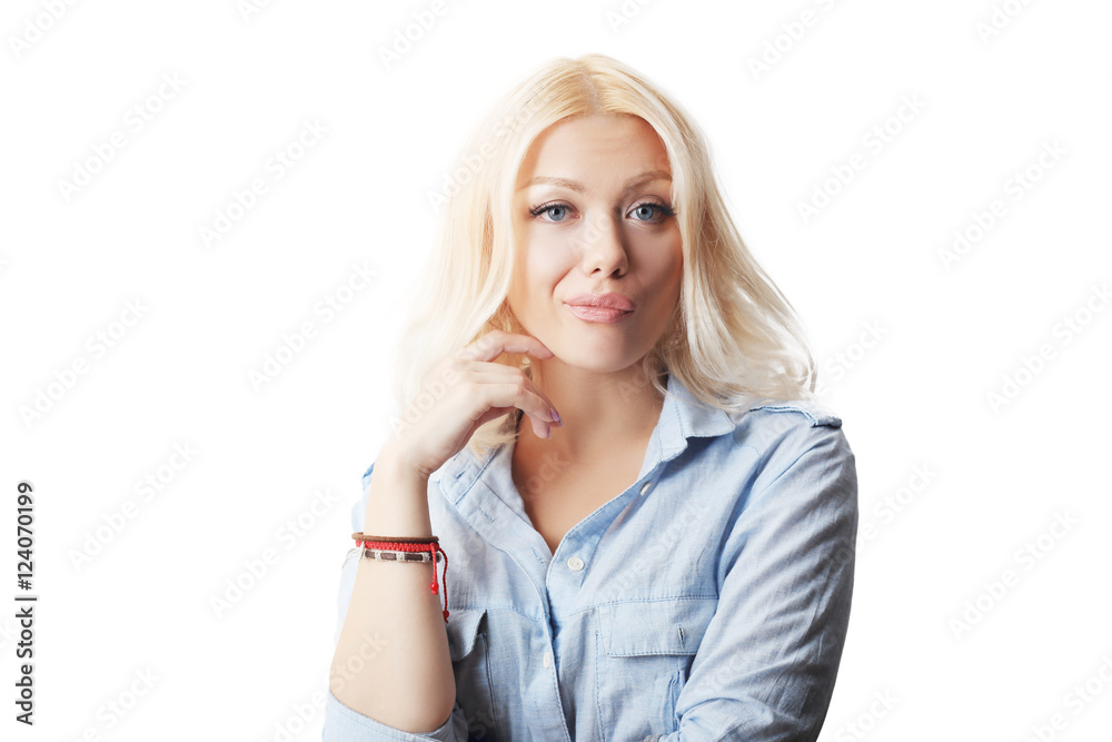 Φωτογραφία exaggerated frowny expression