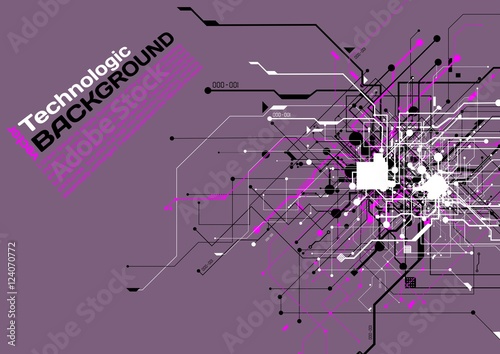 Abstract background electronic circuits hi-tech industrial