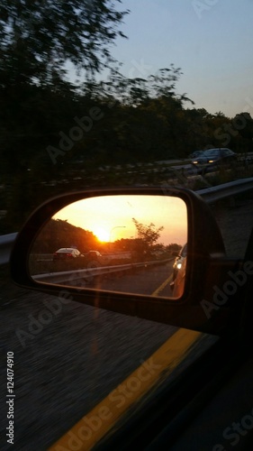 Sunset in the mirror © michael820