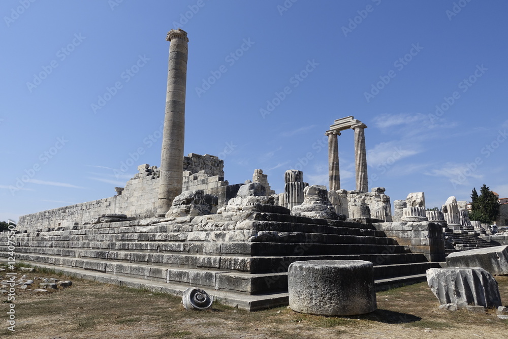 View of Temple of Apollo in antique city of Didyma  / Turkey