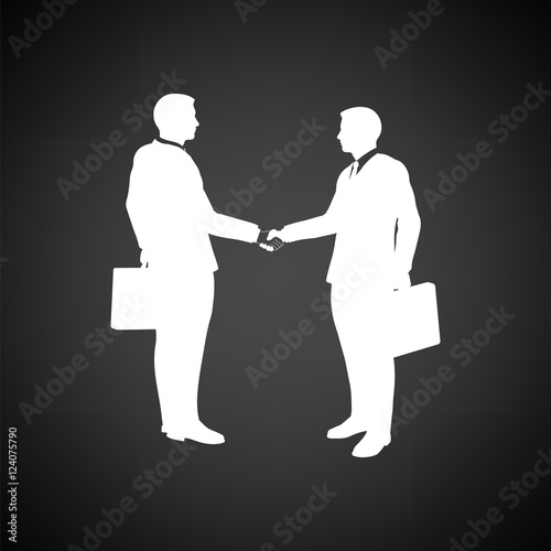 Meeting businessmen icon