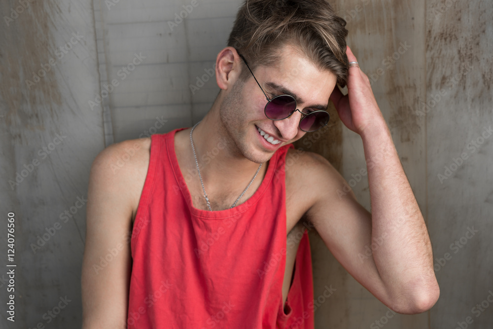portrait of hipster style guy portrait of hipster style guy