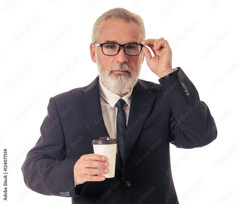 Handsome mature businessman Handsome mature businessman