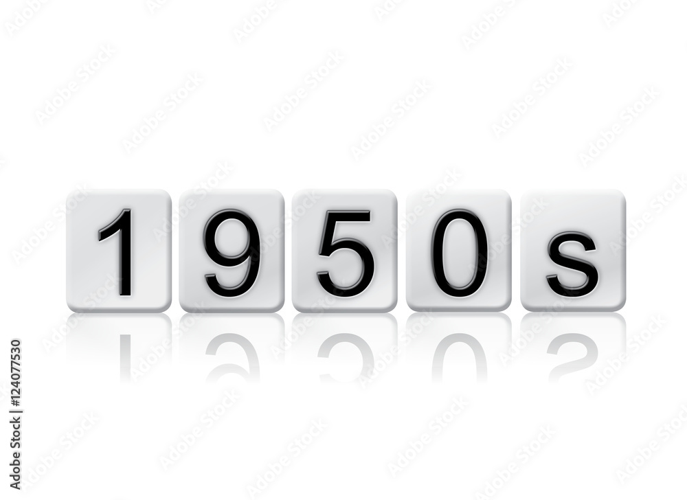 1950s Isolated Tiled Letters Concept and Theme 1950s Isolated Tiled Letters Concept and Theme