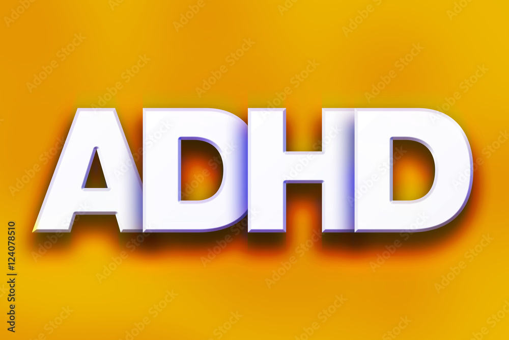 ADHD Concept Colorful Word Art