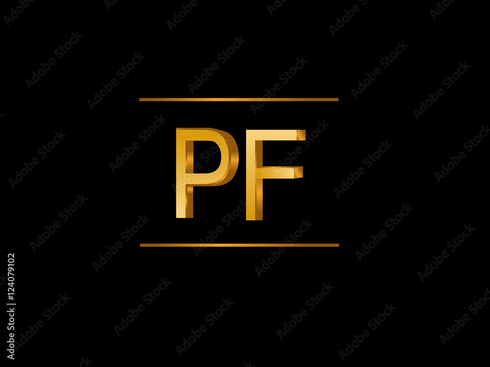 PF Initial Logo for your startup venture PF Initial Logo for your startup venture