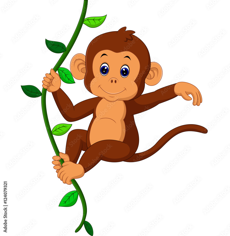 Obraz premium cute monkey