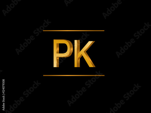 PK Initial Logo for your startup venture