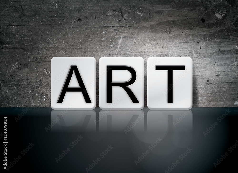 Obraz premium Art Tiled Letters Concept and Theme