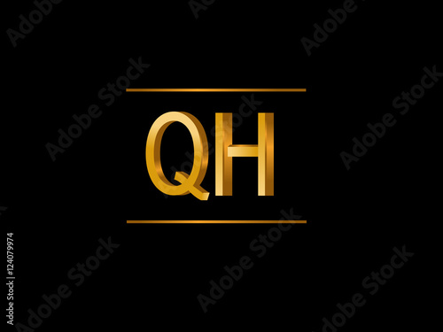 QH Initial Logo for your startup venture