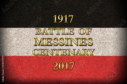 Grunge Style. World War 1 Battle of Messines centenary German flag background photo