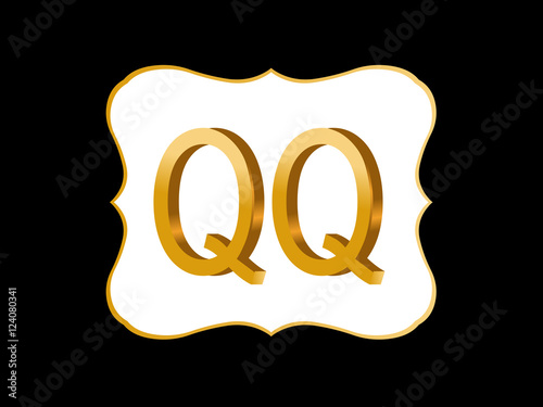 QQ Initial Logo for your startup venture