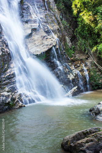 Mae Tia waterfall  Ob Lung national park in Chiangmai Thailand