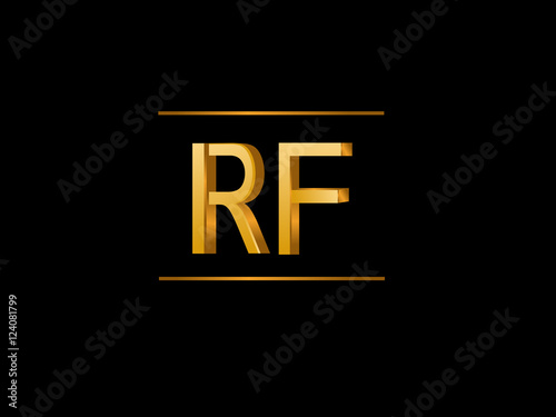 RF Initial Logo for your startup venture