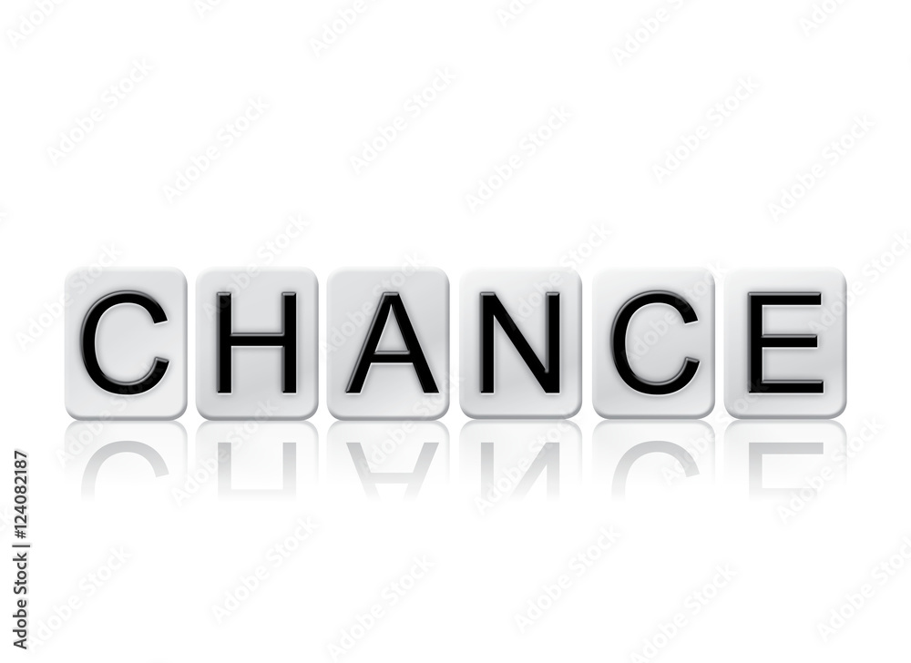 Chance Isolated Tiled Letters Concept and Theme Chance Isolated Tiled Letters Concept and Theme