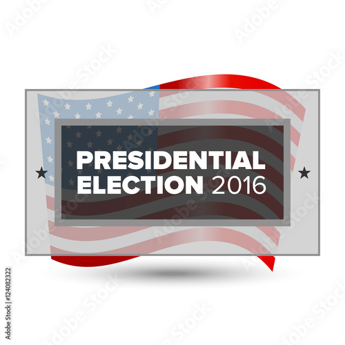 USA presidential election poster