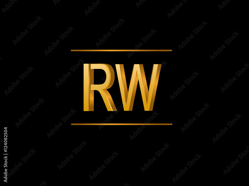 RW Initial Logo for your startup venture RW Initial Logo for your startup venture