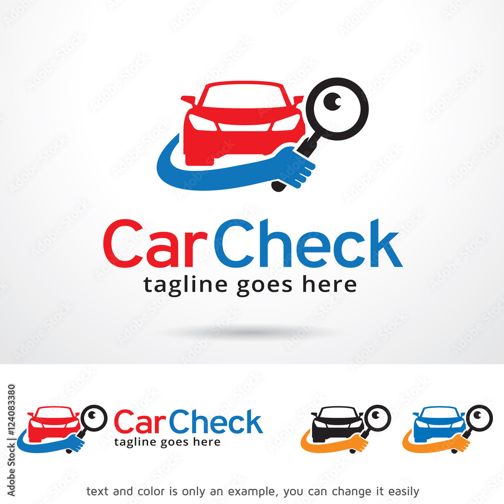 Car Check Logo Template Design Vector