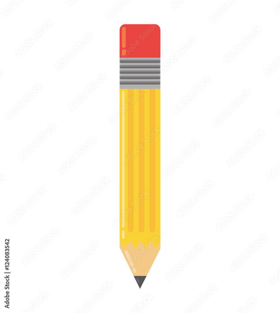 pencil school supply isolated icon vector illustration design pencil school supply isolated icon vector illustration design