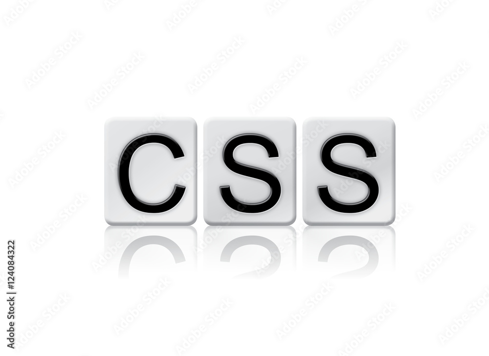 CSS Isolated Tiled Letters Concept and Theme