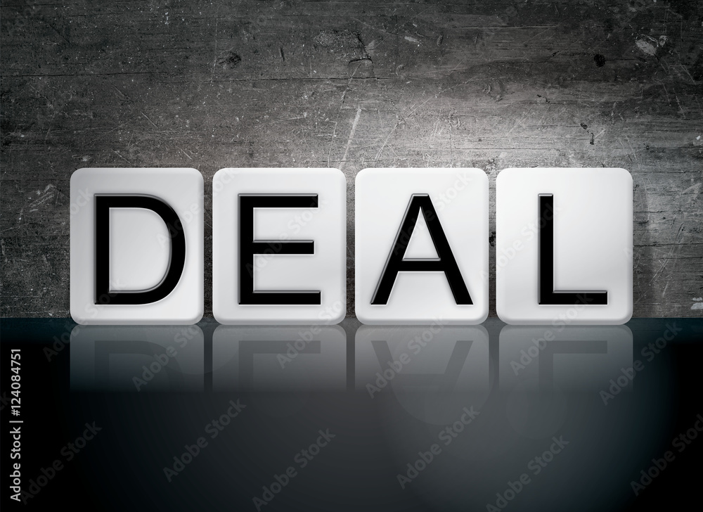 Obraz premium Deal Tiled Letters Concept and Theme