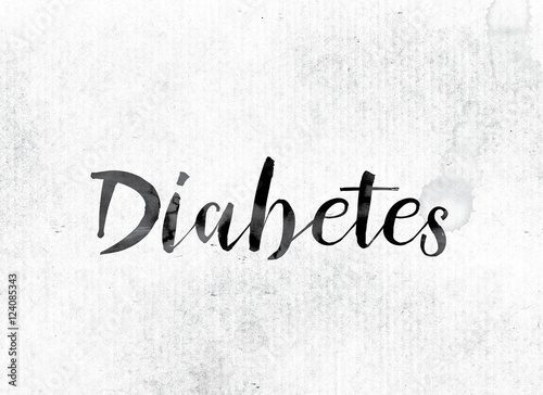 Diabetes Concept Painted in Ink © enterlinedesign