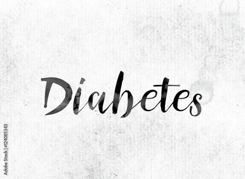 Diabetes Concept Painted in Ink