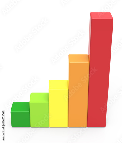 five colored bar chart