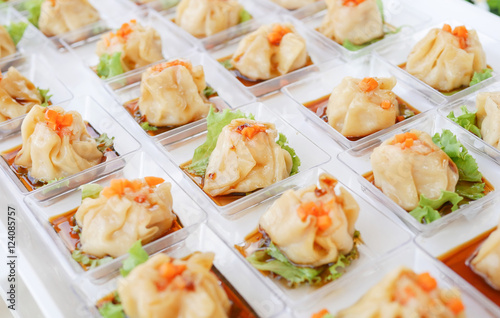 Chinese Steamed Dimsum Cocktail in The Wedding Day.