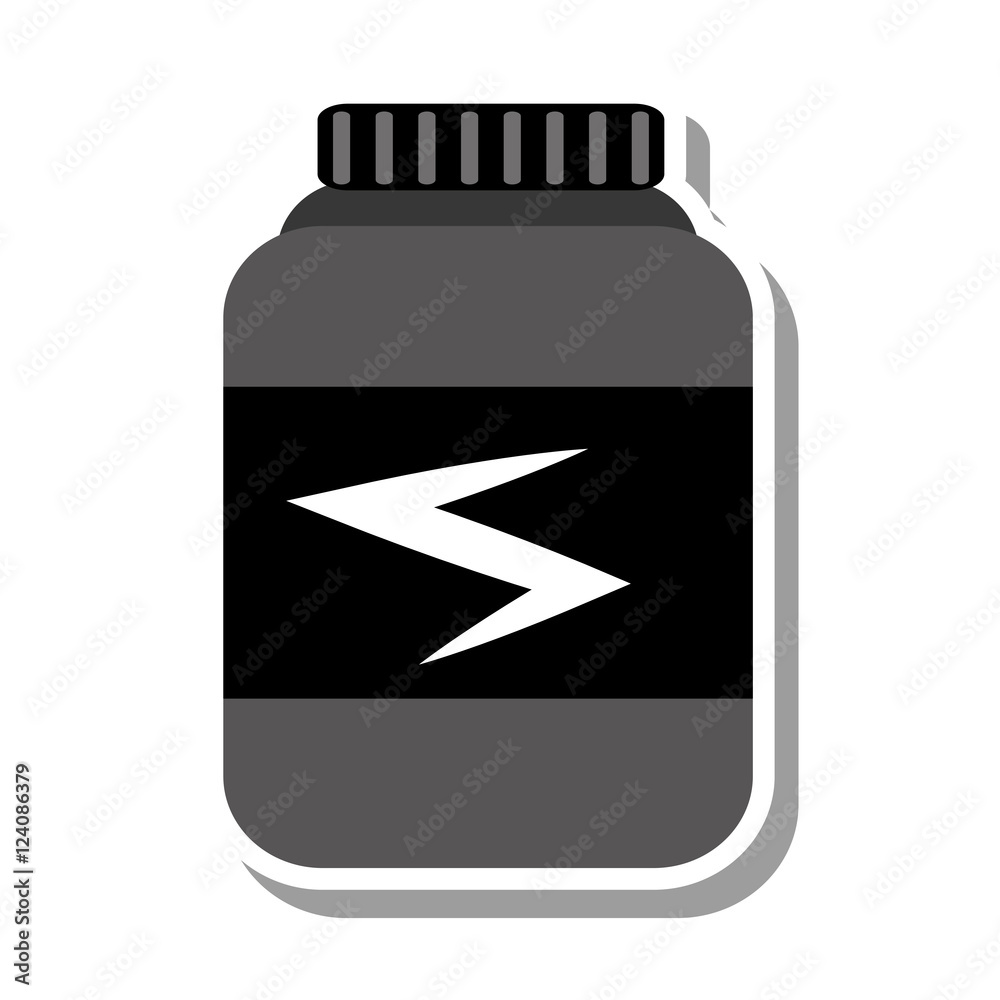 bottle proteins product isolated icon vector illustration design bottle proteins product isolated icon vector illustration design