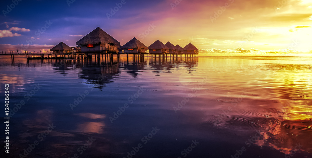 Tahiti ressort  - obrazy, fototapety, plakaty 