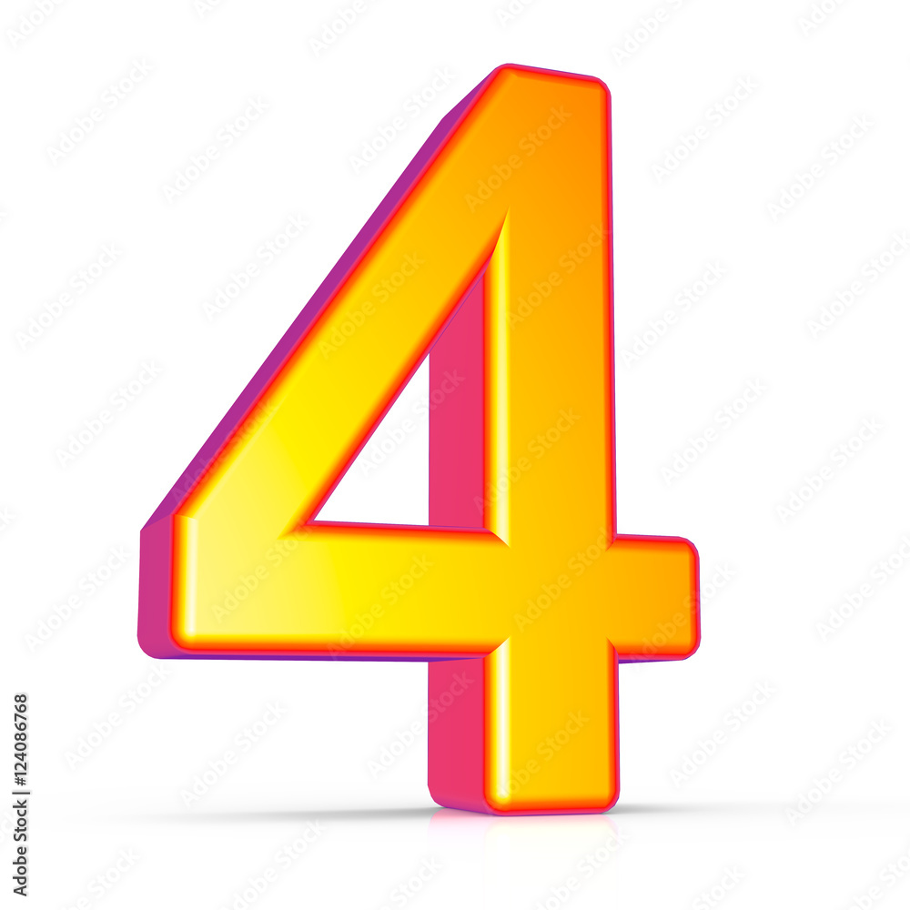 3d golden number 4