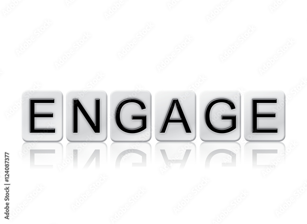 Engage Isolated Tiled Letters Concept and Theme Engage Isolated Tiled Letters Concept and Theme