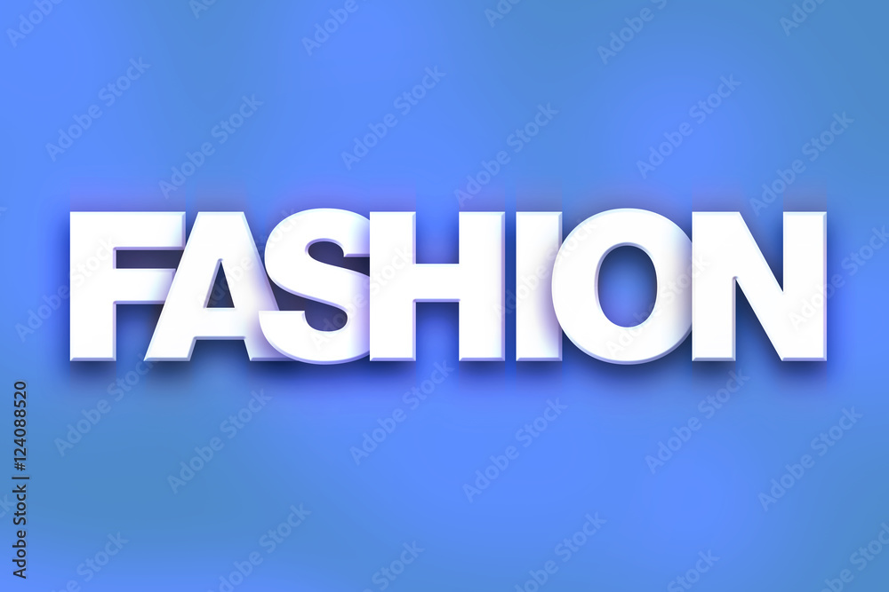 Fashion Concept Colorful Word Art
