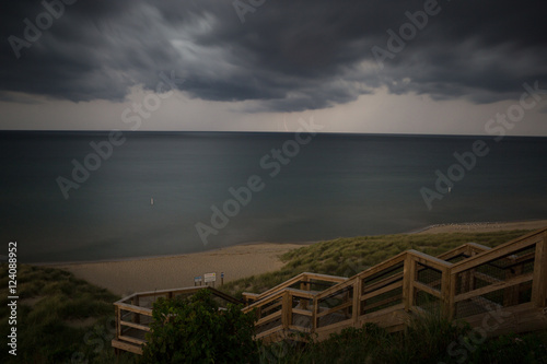 Lightning Over Lake Michigan photo