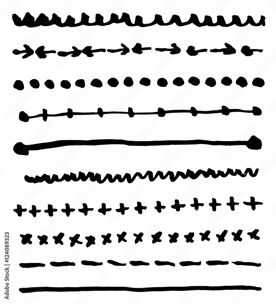 Obraz premium Doodle arrow, border.vector illustration