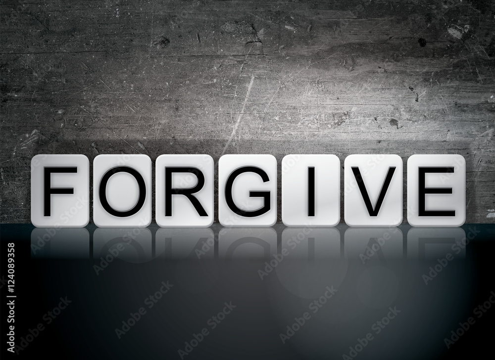 Forgive Tiled Letters Concept and Theme Forgive Tiled Letters Concept and Theme