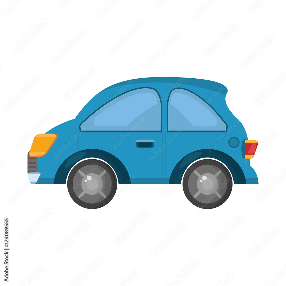 Fototapeta premium car vehicle isolated icon vector illustration design
