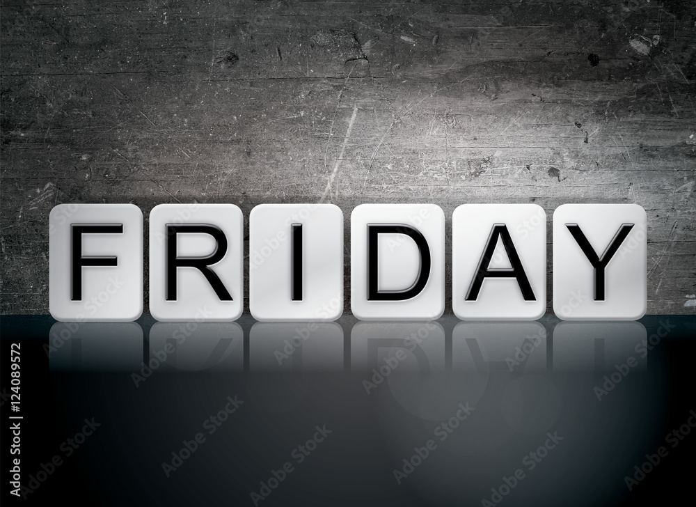 Friday Tiled Letters Concept and Theme