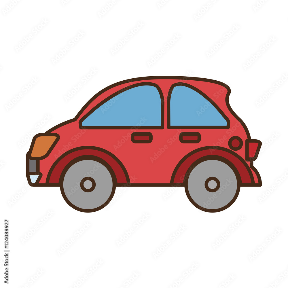 car vehicle isolated icon vector illustration design