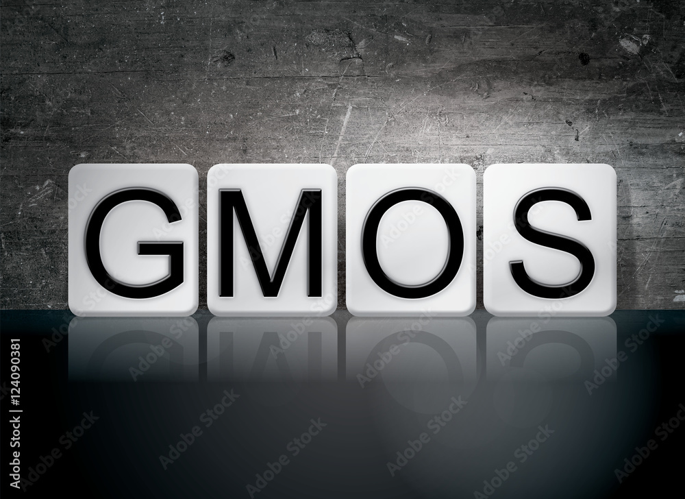 GMOs Tiled Letters Concept and Theme