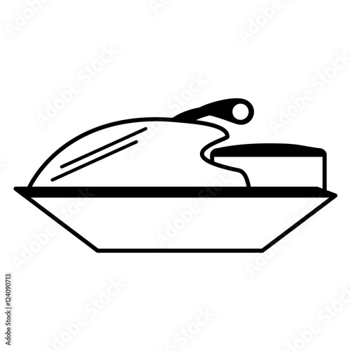 jetski vehicle isolated icon vector illustration design