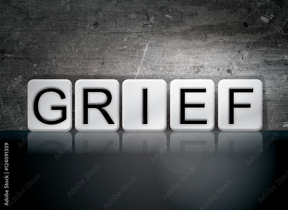 Grief Tiled Letters Concept and Theme