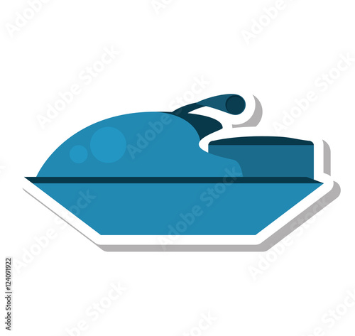 jetski vehicle isolated icon vector illustration design