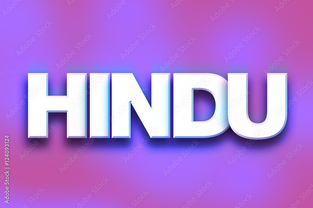 Hindu Concept Colorful Word Art Stock Illustration Adobe Stock