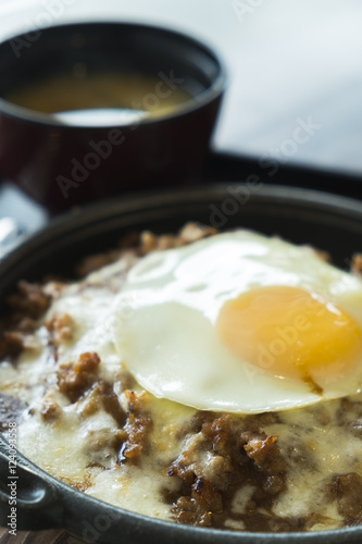 Wallpaper Mural japanese curry rice with fried pork and egg. Torontodigital.ca