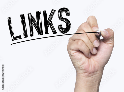 links written by hand