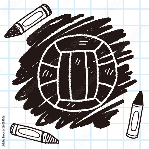 Volleyball doodle © hchjjl